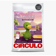 Kit Amigurumi Dinossauros - Brontossauro Verde Kit Amigurumi Dinossauros - Brontossauro Verde