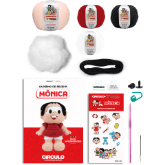 Kit Amigurumi Turma da Mônica - Mônica 
