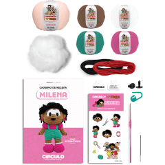Kit Amigurumi Turma da Mônica - Milena Kit Amigurumi Turma da Mônica - Milena