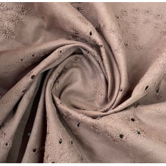 Laise Bordada Marrom