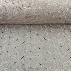 Laise Bordado Austríaco Bege