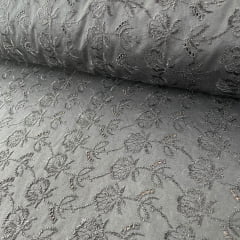 Laise Bordado Austríaco Preto