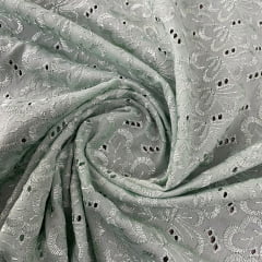 Laise Bordado Austríaco Verde Menta