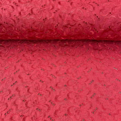 Laise Bordado Austríaco Vermelho