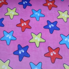 Manta Soft Estrelas Rosa Manta Soft Estrelas Rosa