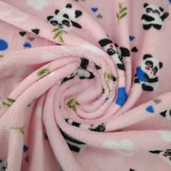 Manta Soft Panda Rosa 