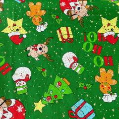 Oxford Natalino Alto Relevo fundo Verde