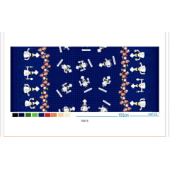 Oxford Estampado Master Chefe Azul