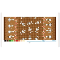 Oxford Estampado Master Chefe Marrom