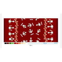 Oxford Estampado Master Chefe Vermelho