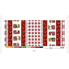 Oxford Estampado Pimenta Vermelha