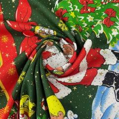 Oxford Natalino Papai Noel Verde Xadrez