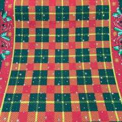 Oxford Natalino Papai Noel Verde Xadrez