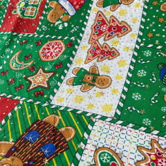 Oxford Natalino Alto Relevo Patchwork