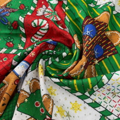 Oxford Natalino Alto Relevo Patchwork