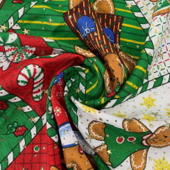 Oxford Natalino Alto Relevo Patchwork