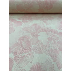 Percal 150 Fios Flores Rosa