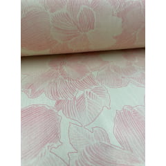 Percal 150 Fios Flores Rosa