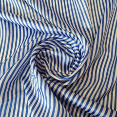 Cetim Listrado com Azul e Branco Cetim Listrado com Azul e Branco
