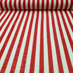 Chiffon Estampado Listrado Vermelho I Chiffon Estampado Listrado Vermelho I