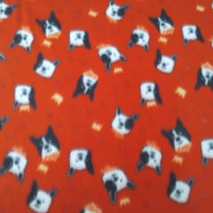 Tecido Soft Cachorro Vermelho 