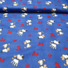 Tecido Soft Novo Cachorro fundo Vermelho Tecido Soft Novo Cachorro fundo Vermelho