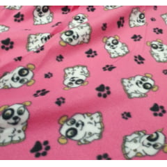 Tecido Soft Novo Cachorro Rosa Tecido Soft Novo Cachorro Rosa