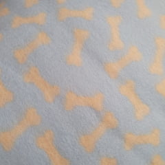 Tecido Soft Ossinhos Azul Tecido Soft Ossinhos Azul
