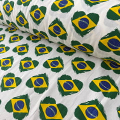 Tricoline Brasil Fundo Branco