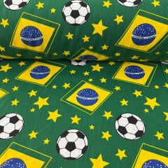 Tricoline Brasil Fundo Verde Tricoline Brasil Fundo Verde