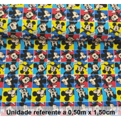 Tricoline Mickey Quadrinhos Tricoline Mickey Quadrinhos