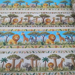 Tricoline Digital Exclusiva Marantex Barrado Safari Tricoline Digital Exclusiva Marantex Barrado Safari