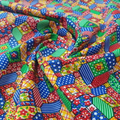 Tricoline Mista Patchwork 9 Tricoline Mista Patchwork 9