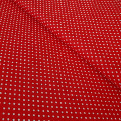 Tricoline Mista Poá Pequeno Vermelho Tricoline Mista Poá Pequeno Vermelho