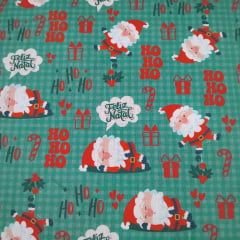 Tricoline de Natal Papai Noel Verde