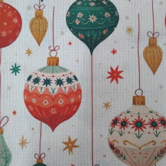 Tricoline Enfeites de Natal 