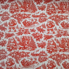 Tricoline Papai Noel Vermelho