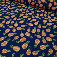 Tricoline Abacaxi Fundo Marinho Tricoline Abacaxi Fundo Marinho
