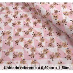 Tricoline Girafinha Geométrica Rosa Tricoline Girafinha Geométrica Rosa