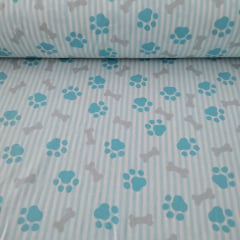 Tricoline Patinhas Azul