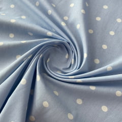 Tricoline Poá Grande Azul bb