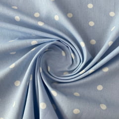 Tricoline Poá Grande Azul bb