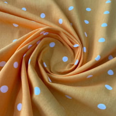 Tricoline Poá Grande Laranja