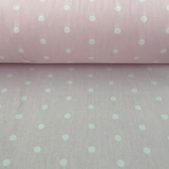 Tricoline Poá Grande Rosa BB