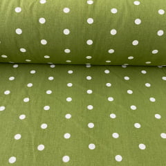 Tricoline Poá Grande Verde Oliva