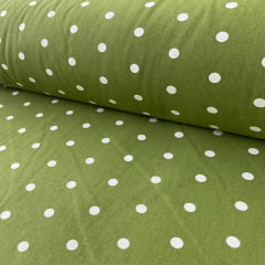 Tricoline Poá Grande Verde Oliva