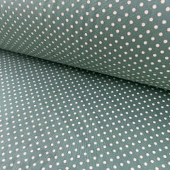 Tricoline Poá Pequeno Verde Antigo