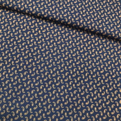 Tricoline Camisaria Caxemira Azul Marinho Tricoline Camisaria Caxemira Azul Marinho
