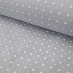 Tricoline Coraçãozinho Azul Bebê