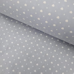 Tricoline Coraçãozinho Azul Bebê